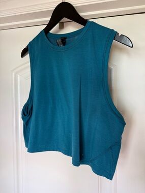 Sweaty Betty Teal Sleeveless Crop Top